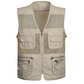 Men's Vest Gilet Fishing Vest Hiking Vest Sleeveless Vest Gilet Jacket Outdoor Holiday Streetwear Chic  Modern Summer Spring Pocket Quick Dry Polyester Breatha