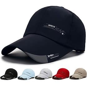 Men's Baseball Cap Black White Polyester Print Fashion Classic  Timeless Chic  Modern Outdoor Daily Letter Portable Breathable