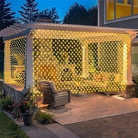 New Led Net Mesh Fairy String Light 810 64M Flexible Window Curtain Holiday Lights For Party Yard Garden Colorful Decoration Lighting EU US AU UK Plug