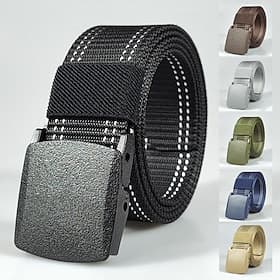 Men's Belt Tactical Belt Knitted Fabric Military Army Linear Blue Black Daily Wear Going out Weekend Nylon Web Work Belt