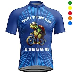 Men's Cycling Jersey Graphic Letter  Number Funny Short Sleeve Bike Jersey Top with 3 Rear Pockets Mountain Bike MTB Road Bike Cycling Quick Dry Reflective Str thumbnail 2