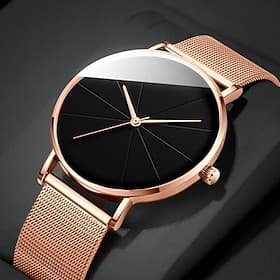 Fashion Mens Quartz Watches Ultra Thin Casual Minimalist Men Business Mesh Belt Wrist Watch