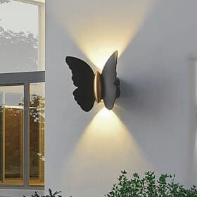 Wall lamp Outdoor Wall Light Butterfly Design 3000K 10W IP65 Waterproof Up and Down Light Modern Minimalist Aisle Stairs Courtyard gate Super Bright led Outdoo