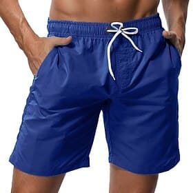 Men's Board Shorts Swim Shorts Swim Trunks Shorts Pocket with Mesh lining Plain Comfort Breathable Holiday Going out Hawaiian Boho Gray Green Black