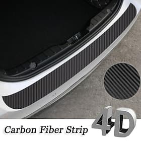 Starfire 90cm voiture coffre arrière pare-chocs en fibre de carbone autocollant anti-rayures anti-collision protection couverture bande coffre seuil garde déca