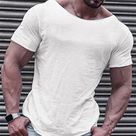 Herren T Shirt Lässiger Stil Kurzarm Rundhalsausschnitt Sommer Einfach Mode Designer Lässig Klassisch Straße Sport Ferien Schwarz Top T-Shirt für Herren