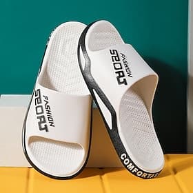 sandales à enfiler sportives pour hommes  pantoufles confortables et légères à enfiler pour une tenue décontractée, au bord de la piscine ou à la plage – conce