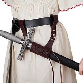 Retro Vintage Punk  Gothic Medieval Cosplay Costume Scabbard Sword Holder Warrior Knight Ritter Viking Outlander Celtic Knight Fancy Dress Men's Women's Celtic