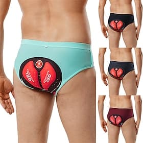 Per uomo Tinta unica Pantaloncini intimi da ciclismo Pantaloncini da bici Pantaloncini imbottiti 3D Bicicletta Pantaloncini imbottiti / Fondello Pantaloni Moun