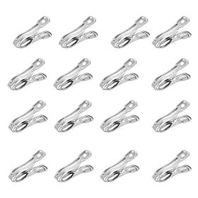 16pcs Stainless Steel Greenhouse Clamps Garden Clips Plant Cover On Garden Hoops Or Greenhouse Hoops Stainless Steel Clothes Pins Sturdy Metal Beach Towel Clip