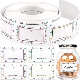 250pcs Holiday Kitchen Labels, Mark Sticker Self-Adhesive Sticker Label, Perfect for Decorating Jars  Seasoning Containers!