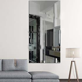 Mirror Sticker for Walls Self Adhesive Mirror Contact Paper Peel and Stick Vinyl Mirror Wallpaper Stickers for DIY Home Decor Bedroom Door Cabinets Craft Count
