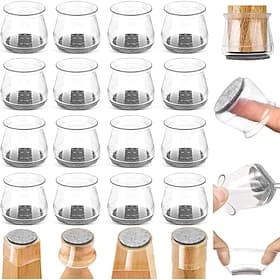 10 Pcs Chair Leg Floor Protectors Silicon Chair Leg Caps Free Moving Chair Leg Covers to Prevent Scratches and Noise