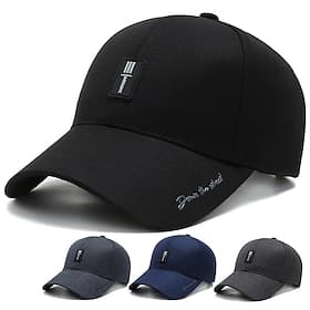 Per uomo Cappellino da baseball Cappello da camionista Nero Blu Poliestere Viaggi Stile da spiaggia Esterno Da mare Liscio Regolabile Crema solare Traspirante