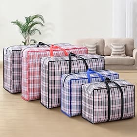 Moving Bag Woven Bag Wholesale Thickened Luggage Packing Bag Super Large Capacity Waterproof Quilt Portable Storage Bag