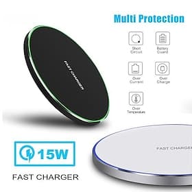 2023 NEW 15W Wireless Fast Charger Pad Phone Charger Dock for iPhone 14 13 12 11 iPhone 13 13 Pro 11 X Xs Max Xr 8plus 8 Samsung Galaxy S30 S21 S20 S10 S9 S8 S