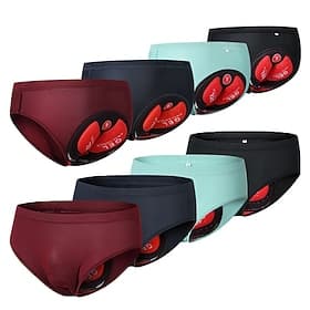 Per uomo Tinta unica Pantaloncini intimi da ciclismo Pantaloncini da bici Pantaloncini imbottiti 3D Bicicletta Pantaloncini imbottiti / Fondello Pantaloni Moun thumbnail 2