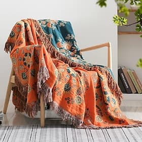 Sofa Cover Sofa Blanket Cotton Tassel Couch Cover Couch Protector Sofa Throw Cover Washable for Armchair/Loveseat/3 Seater/4 Seater/L Shape Sofa