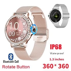 696 NX19 Smart Watch 1.3 inch Smartwatch Fitness Running Watch Bluetooth Pedometer Call Reminder Sleep Tracker Compatible with Android iOS Women Hands-Free Cal