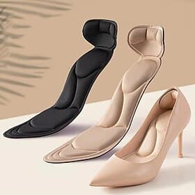1 Pair Shock Absorption / Breathable / Wearable Insole  Inserts Special Material All Shoes All Seasons Women's Black / Beige