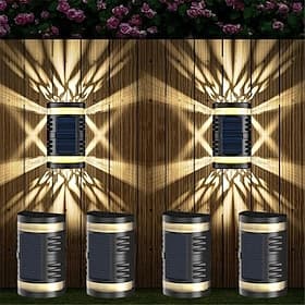 solar led outdoor wandlamp waterdichte tuin decor licht voor balkon binnenplaats landschap straat tuin wandlamp
