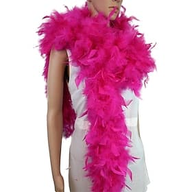 80 Gram 2 yards Long Chandelle Feather Boa 10 Color Great for Party Wedding Halloween Costume Festival Tree Decoration Christmas Gift