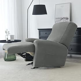 1 Set of 4 Pieces Stretch Reclining Couch Covers Burgundy Jacquard Spandex Recliner Couch Covers Recliner Chair Cover Form Fitted Non Slip Reclining Slipcovers