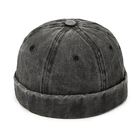 Unisexe Casquette Docker Chapeaux sans bord Noir Vin Coton Lavé Voyage Plage Extérieur Vacances Plein Ajustable Mode