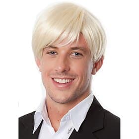 Cosplay Perücken Blond Glatt Synthetische Haare Kurz Perücken Herren Perücken Für die Party