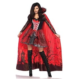 Walpurgis Night Cosplay Costume Party Costume Masquerade Witch Vampire Movie / TV Theme Costumes Outfits Cosplay Adults' Women's Masquerade Mardi Gras Party Ha