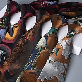 Men's Ties Neckties Classic Print Print Floral Print Wedding Birthday Party thumbnail 2