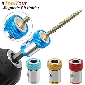 Magnetic Ring Cross Phillips Screwdriver Bit Holder 6.35mm 1/4 Universal Alloy Anti-corrosion Strong Magnetizer Power Hand Tool