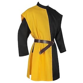 Medieval Renaissance Cosplay Costume Masquerade Tunic Viking Crusader Fancy Dress Men's Viking Fantasy Masquerade Party / Evening Adults' Leotard / Onesie