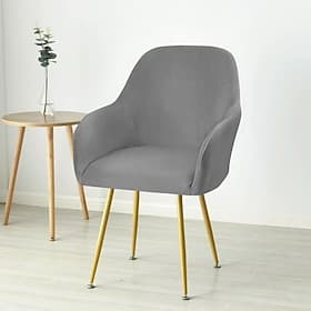 Stretch-Stuhlbezug für Ohrensessel in Burgunderrot, wiederverwendbarer Schonbezug für Esszimmer, Heimdekoration, waschbar