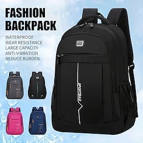Waterproof Men's Backpack for Work, 15.6 Laptop Business Backpack, College School Backpack, Travel Backpack for Boys and Girls, Book Bag, Anti-Vibration and La