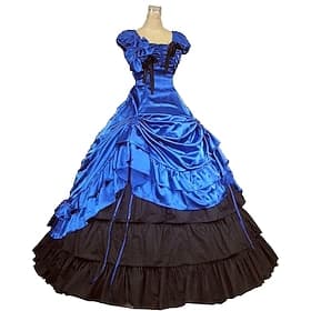 Rococo Victorian 18th Century Dress Party Costume Masquerade Maria Antonietta Plus Size Ball Gown Fancy Dress Women's Girls' Carnival Masquerade Carnival Perfo