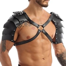 Punk  Gothic Medieval Renaissance Warrior Knight Ritter Viking Fancy Dress Men's Viking Masquerade Performance Stage Masquerade Adults' Shoulder Armor