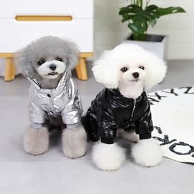 Dog Cat Coat Jacket Fashion Casual Winter Waterproof Breathable Soft Washable Comfortable Casual Daily Dog Clothing for Bichon Frise Pomeranian Baby Pet Papill