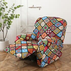 Recliner Covers Stretch Recliner Covers Arm Chair Slipcover Washable Couch Cover with Pocket Protector for Pet, Dogs(1 Backest Cover,1 Seat Cover,2 Armrest Cov