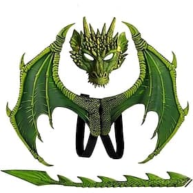 Carnival Costume 2026 Wings Mask Party Costume Dragon Party / Evening Cosplay Costume Kid's Boys' Girls' Christmas Children's Day Masquerade Party Halloween Ma