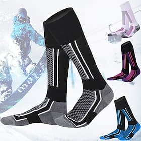 Men's Women's Ski Socks Outdoor Winter Thermal Warm Breathable Sweat-Wicking Crew Socks for Skiing Camping / Hiking Snowboarding Ski