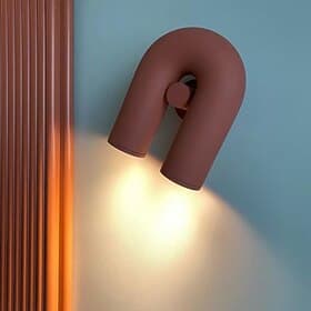 Lightinthebox Cirkus dekorative Wandleuchte für den Innenbereich, eleganter nordischer Stil aus Eisen und ABS, moderne U-förmige Wandleuchte mit doppelter Lich