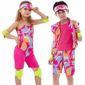 Rollerblade Outfits Doll Y2K Cowgirl Suits Jumpsuit Dress Hot Pink Girls Boys Family Cosplay Costume Halloween Carnival Masquerade