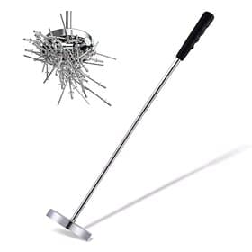 Telescoping Magnetic Sweeper Pickup Tool, Screws Parts Finder with 35LB Pull Capacity, Retractable 8.6 to 33 with Strong Magnet, Pick up Nails, Screws, and Met
