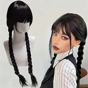 Cosplay Wigs Black Straight Synthetic Hair Long Wigs Women's Wigs For Party