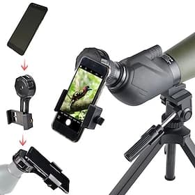 Universal Phone Lens Photography Adapter Mount Adjustable Phone Clip Bracket Telescope Phone Adapter for Binoculars Monocular