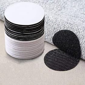 20 Pairs 60mm Strong Self Adhesive Fastener Nylon Hook Dots Stickers Adhesive Tape For Bed Sheet Sofa Mat Carpet Anti Slip Mat