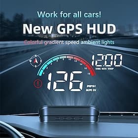 Majesun m22 información de conducción precisa en tiempo real con electrónica del automóvil velocímetro digital gps universal alerta de exceso de velocidad adec