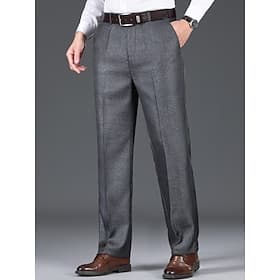 Homme pantalon de costume Pantalon Pantalon de costume Poche Plein Confort Respirable Extérieur du quotidien Sortie Mode Décontractées Noir Bleu Poudré