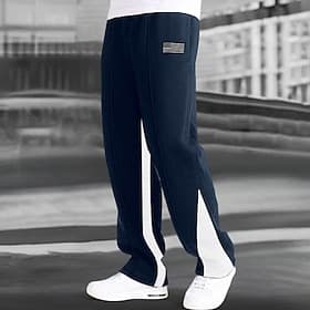 Homme Joggings Pantalon en polaire Pantalons Pantalon de survêtement droit Pantalon de survêtement évasé Cordon de serrage Avec Poches Taille Élastique Bloc de